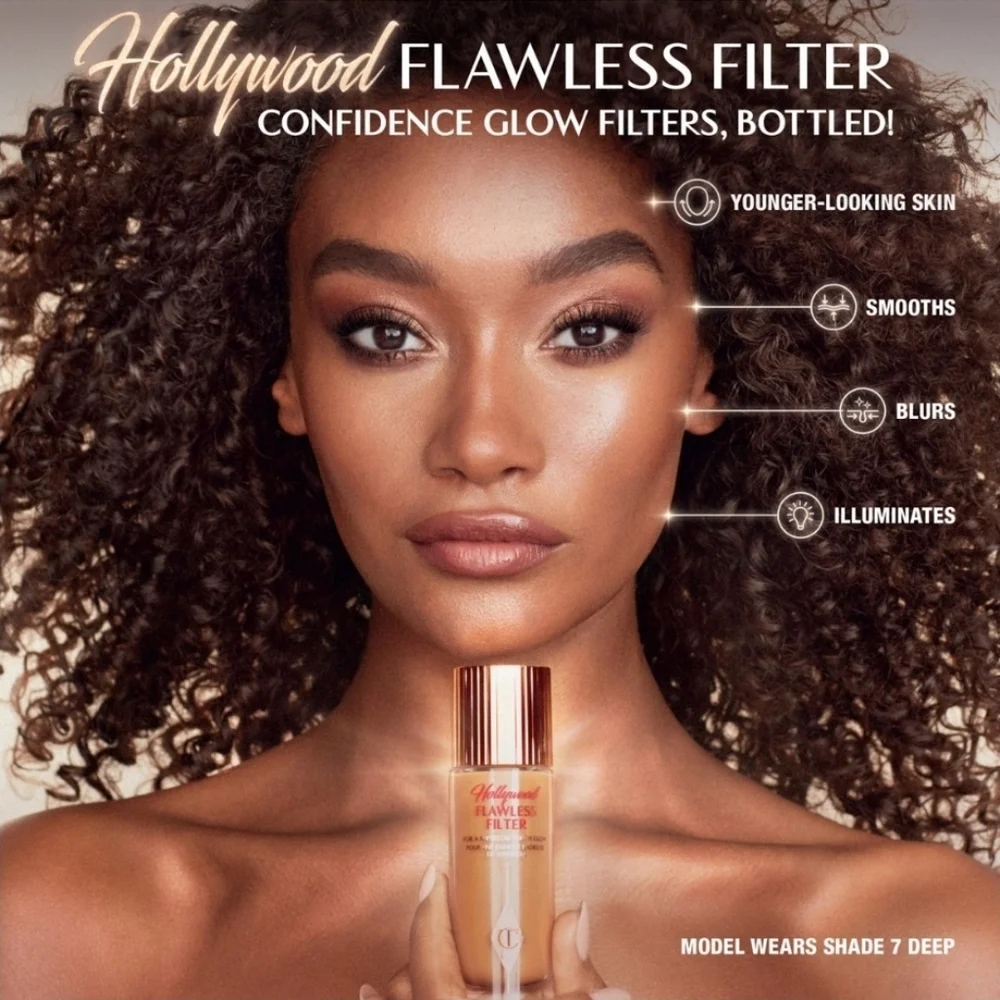 Charlotte Tilbury Hollywood Flawless Filter Shade 8 Deep Perfect For Bronzing